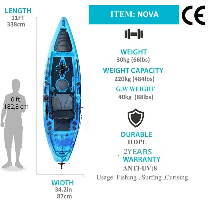 낚시용 플랩 드라이브 페달 카약 11피트 HDPE 핀  - Fishing Kayak Sit In 리뷰 및 가격