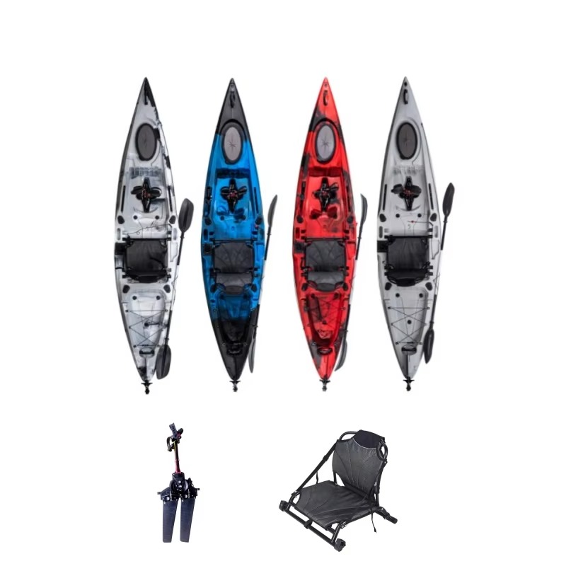 12피트 안정적인 페달식 낚시 카약, 핀 드라이브 시스 - Fishing Kayak Pedal Drive 리뷰 및 가격