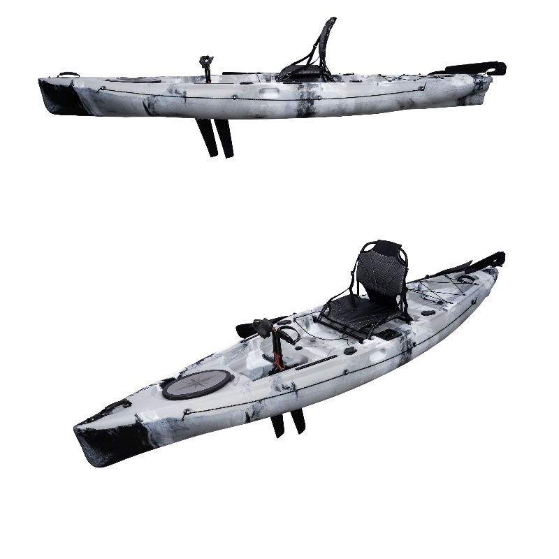 12피트 안정적인 페달식 낚시 카약, 핀 드라이브 시스 - Fishing Kayak Pedal Drive 리뷰 및 가격