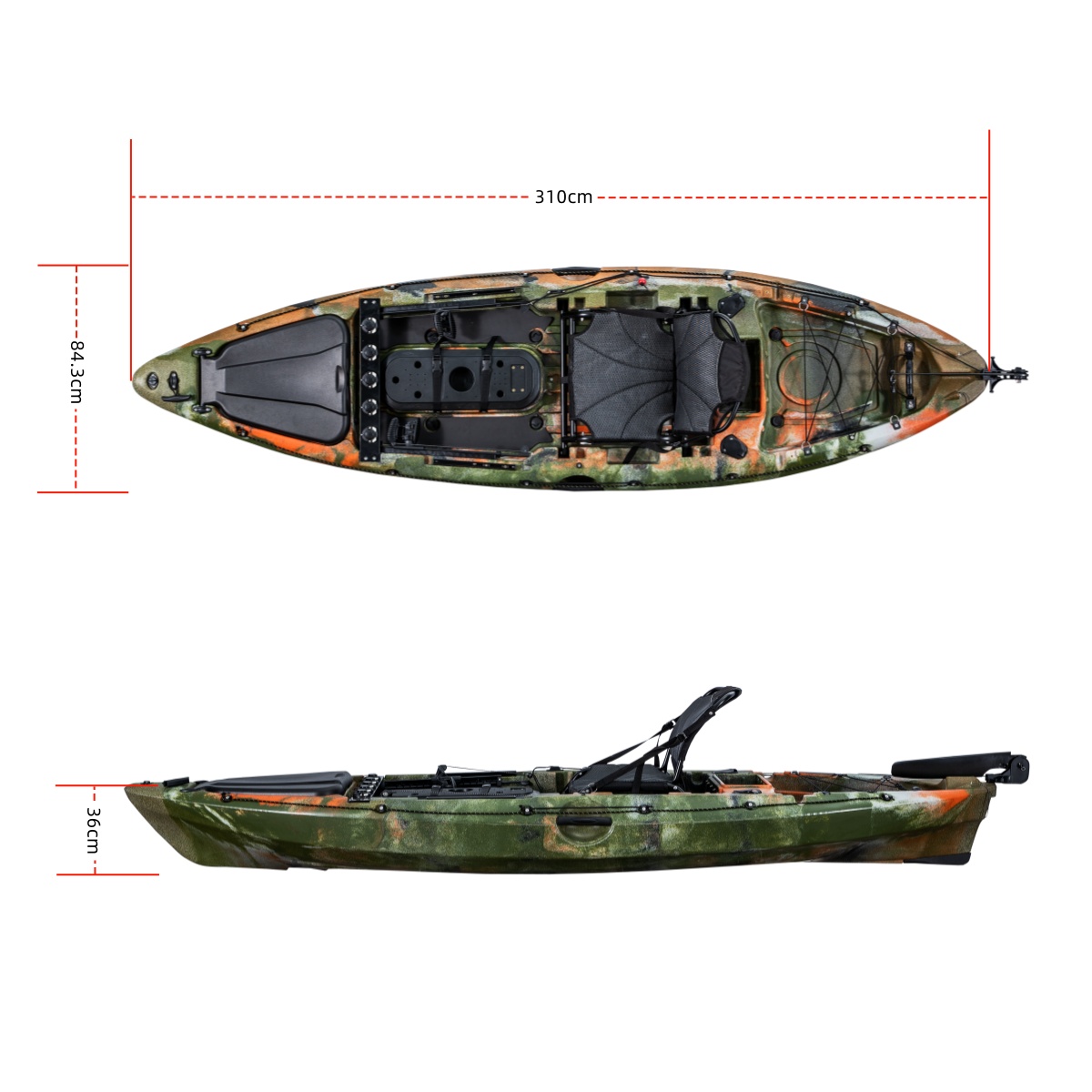 일류 싱글 낚시 카약 플라스틱 보트 낚시, 카누 카약  - Fishing Kayak Seat 리뷰 및 가격